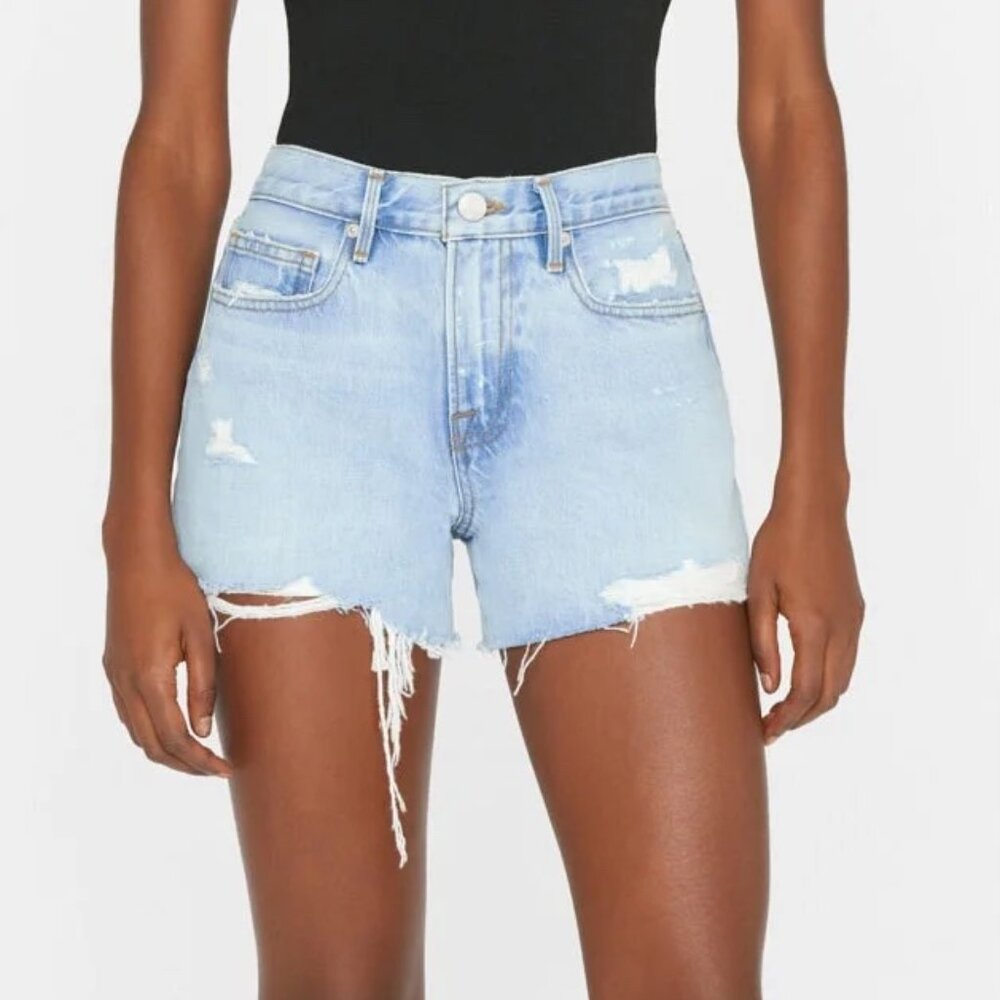 FRAME LE BRIGETTE SHORT RAW EDGE SHORTS